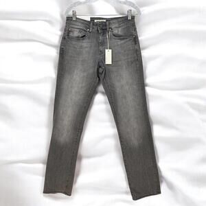 Warp + Weft Jeans Men's 28x34 Gray ORD Chicago Straight Fit Stretch 5 pocket NWT